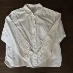 【YAECA】長袖シャツ　白　コットンリネン　ヤエカ