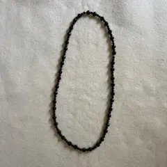【美品】ブラックオニキスロングネックレス80cm ⭐︎品質保証書付き☆大人スタイル