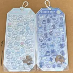 クーリア　正規品　ボンボンドロップシール　オリジナル　みずいろ　よるねこ