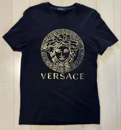 VERSACE ラインストーンメデューサロゴTシャツ美品 - メルカリ
