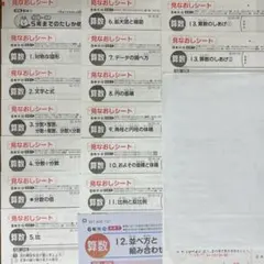 小学6年　算数　見なおしシート　新学社　東京書籍のサムネイル
