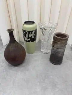 昭和レトロ 陶器製花瓶 5個セット - メルカリ