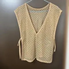 ［最終再値下げ‼️］RAYCASSIN かぎ編みベスト　新品未使用