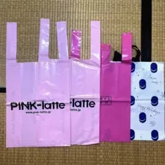 ショップ袋　美品　ピンクラテ　ローリーズファーム　グローバルワーク