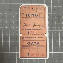 【YY-16】防水ステッカー 旅行 trip 旅券タグ tag チケット 飛行機
