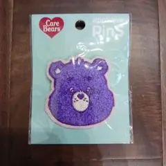Care Bears アップリケ刺繍ピンバッジ パープルのサムネイル