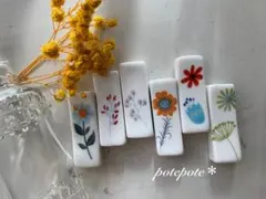 北欧♡ミモザな箸置き5つセット♡はしおき♡お花♡フラワー