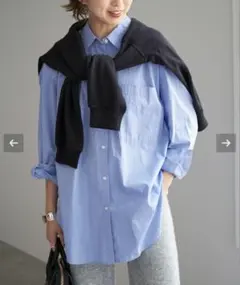 《新品・未使用》Spick and Span 50コットンオーバーシャツ