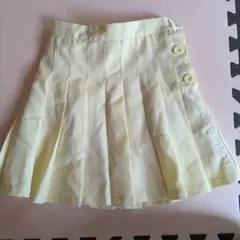 LOVE TOXIC 薄い黄色 プリーツスカートSサイズ
