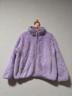 ユニクロ　ファーリーフリースジャケットパープル110cm