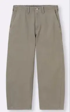 バレルレッグワークパンツ　ブラウン　ズボン　茶色系　Sサイズ　GU