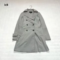 【iCB アイシービー】トレンチコート　スプリングコート　 9号 M相当のサムネイル