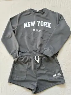 SHEIN NEW YORK セットアップ グレー 12Y