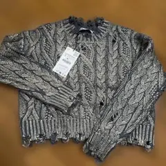 新品☆未使用☆タグ付き ZARAケーブル編みセーター