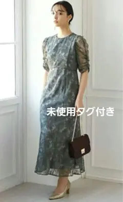 未使用タグ付き　AIMER レース　ドレス Mサイズ　パーティー　結婚式　新品