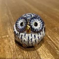 フクロウ型アロマポット 「幸せ」を呼ぶ❗️フクロウ　香炉 陶器製