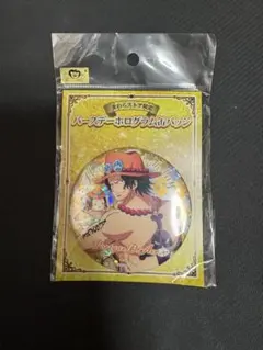 ONE PIECE麦わらストア限定バースデー缶バッジ ポートガス・D・エース