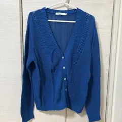 AMERICAN HOLIC 青 カーディガン M