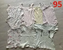 女の子　肌着　95 キャミソール ロンパース　半袖 8枚セット　まとめ売り