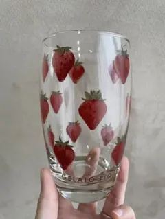 【美品、値下げ】GELATO PIQUE いちご柄グラス