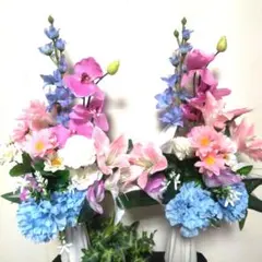 心に寄り添うお供え花アレンジメント 2つセットハンドメイドラッピング無料