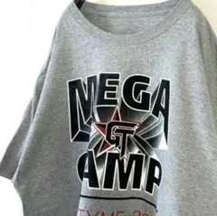 メガ キャンプ GYMTYME 2019 Tシャツ グレー 灰色 古着
