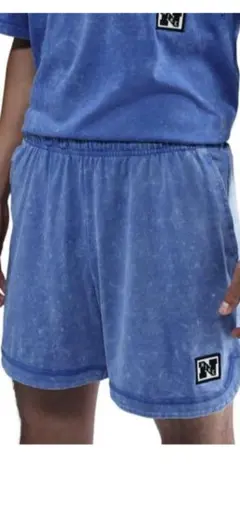 ナイキ ヘリテージ ショート ウォッシュ メンズ ショートパンツ ブルーM