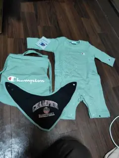 値引き！！Champion ミントグリーンカバーオールセット