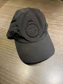 STONE ISLAND ブラックナイロンキャップ - メルカリ