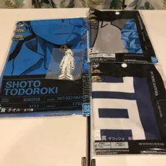 ヒロアカ　一番くじ　轟焦凍　サコッシュ　ラバーキーホルダー　タオル  4点セット