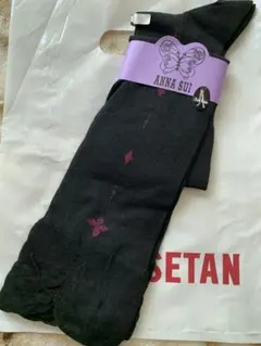 ANNA SUI オーバーニー　ウールソックス 秋冬　日本製