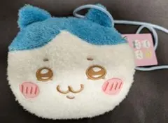 ハチワレ　ふわふわフェイスポシェット　ぬいぐるみ　ポーチ