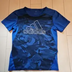adidas 青 サッカーウェア Mサイズ