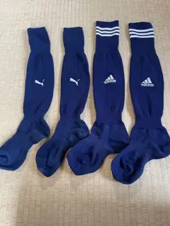 Puma adidas サッカーソックス 2足セット ジュニア19〜21センチ