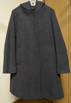 GLOBAL WORKフード付きAラインコート Ｌサイズ グレー