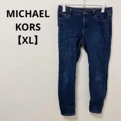 MICHAEL KORS スキニーデニム パンツ 【LL】 ブルー お出かけ