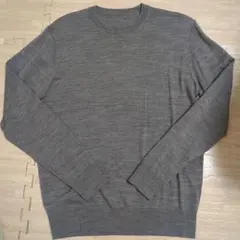 ♡無印良品　グレー ウールニットセーター Mサイズ