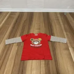 MIKI HOUSE かわいいクマさん長袖Ｔシャツ 90