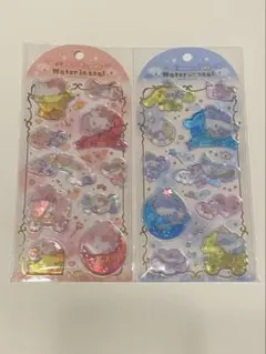 【正規品】ウォーターインシール　サンリオ　キティ　シナモロール　2枚セット