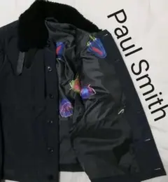 ポールスミス　クラゲ　ムートン中綿ジャケット　ネイビー