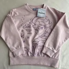 新品　キラキラ　アナと雪の女王　トレーナー　120 エルサ　ピンク　長袖　女の子