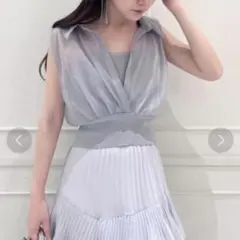 スナイデル ドッキングニットトップス ライトブルー 完売品 SWNT244250