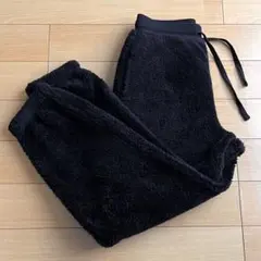 GU フリースパンツ　ルームウェア　ルームパンツ　ブラック　S