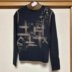 OTTIMO BRACCIO アートプリント タートルネック長袖