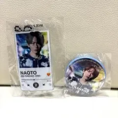 三代目★NAOTO 会場限定ガチャ　クリアチャーム　缶バッジの2点セット