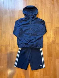 【美品!】150サイズアディダス短パン&ユニクロウィンドブレーカー