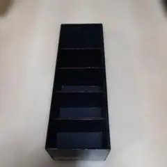 黒い木製収納ボックス 5仕切り