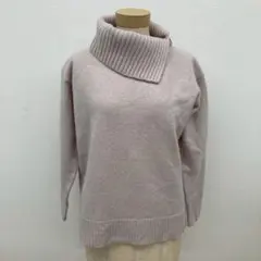 インディヴィ INDIVI ウール カシミヤ ニット セーター オフタートル