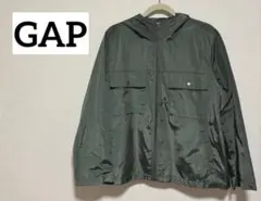 美品　GAP ギャップ　フード付きグリーンマウンテンパーカー 90s 緑　L