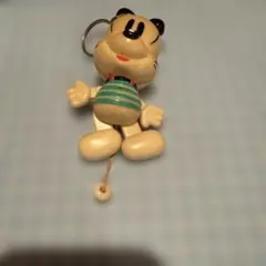 猫キャラクター キーホルダー ストライプ